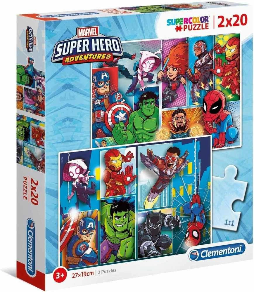 Clementoni Dėlionė 2x20 vnt. - Marvel