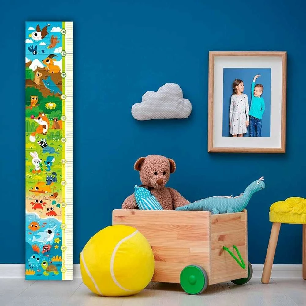 Clementoni supercolor dėlionė - ūgio matuoklis "Cutie Animals 30pcs