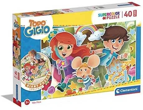 Clementoni Supercolor Floor dėlionė "Topo Gigio" 40 pcs