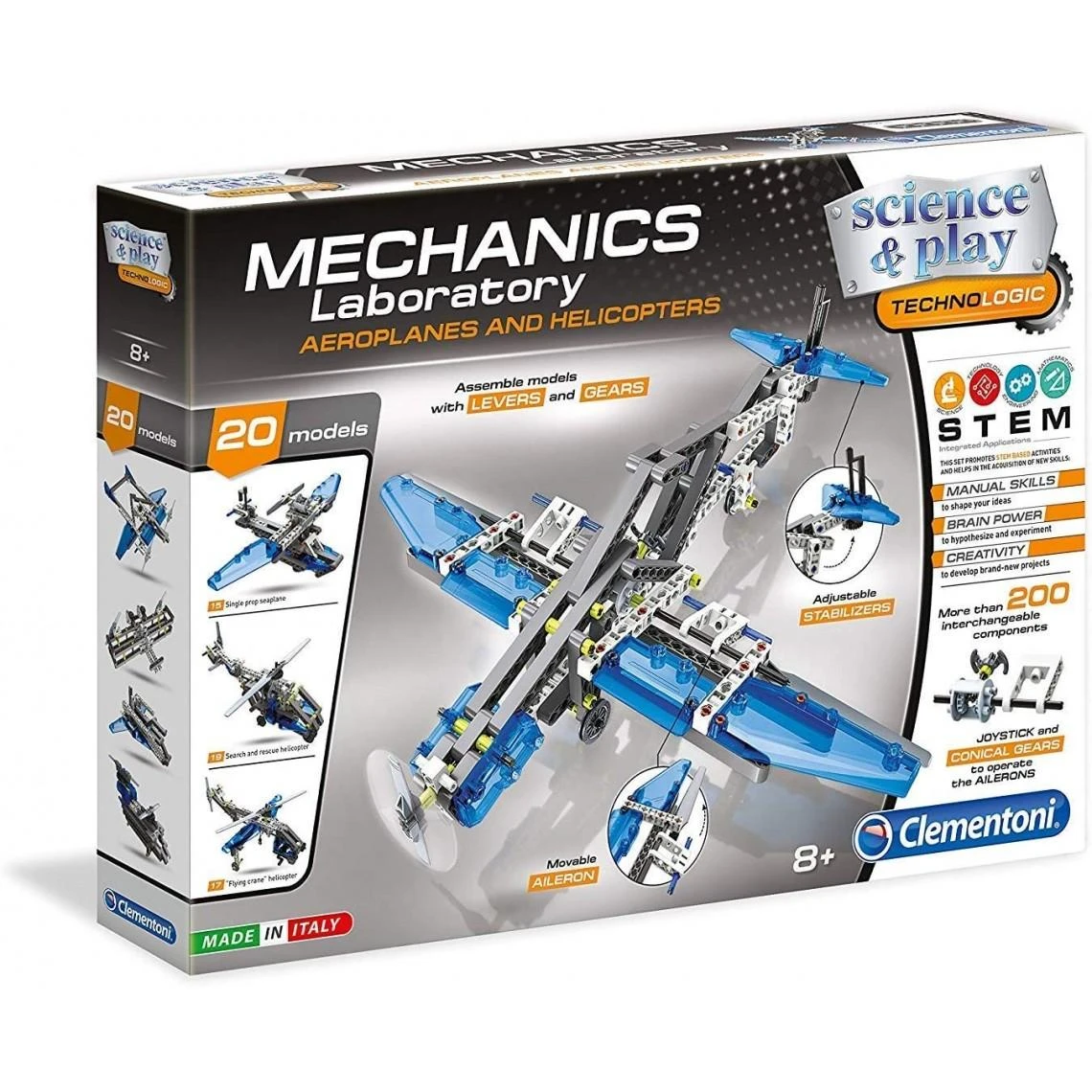 Clementoni Žaidimas Mechaninė laboratorija "Planes - Helicopters"