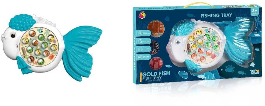 Dėlionė Magnetinė žvejyba „Gold Fish“ su muzika (12 vnt.)
