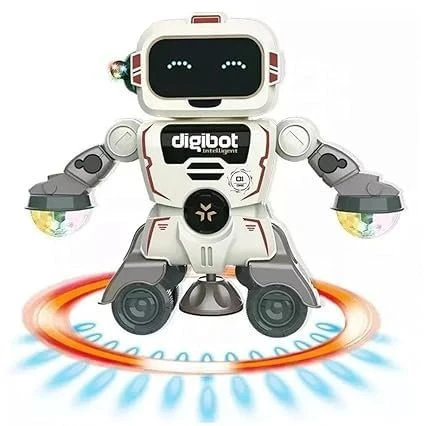 Interaktyvus šokantis robotas su šviesomis ir muzika
