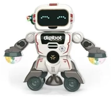 Interaktyvus šokantis robotas su šviesomis ir muzika
