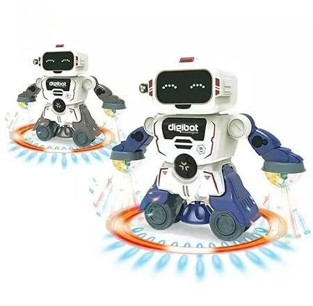 Interaktyvus šokantis robotas su šviesomis ir muzika