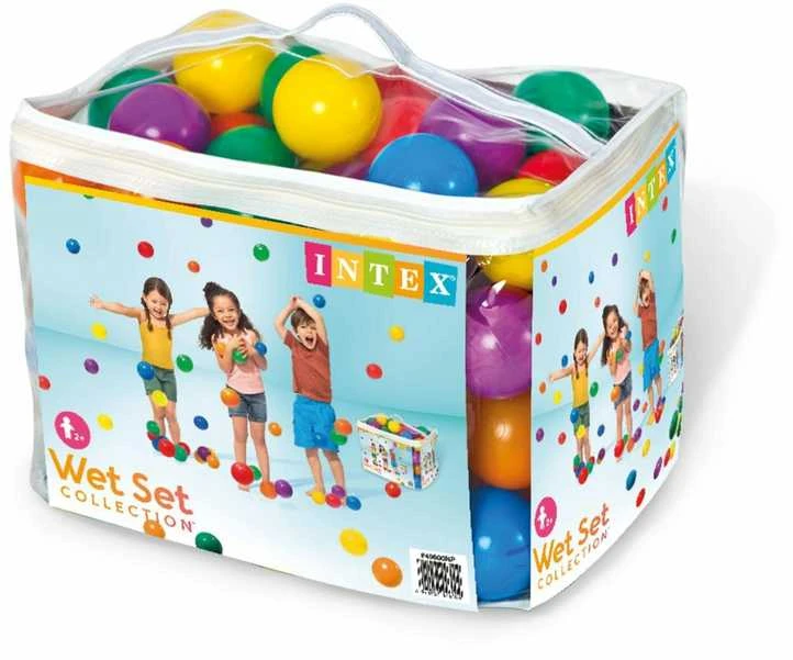 Amo Toys Intex Small Fun Balls PE, PVC, krepšys, 100 vnt, 8 cm