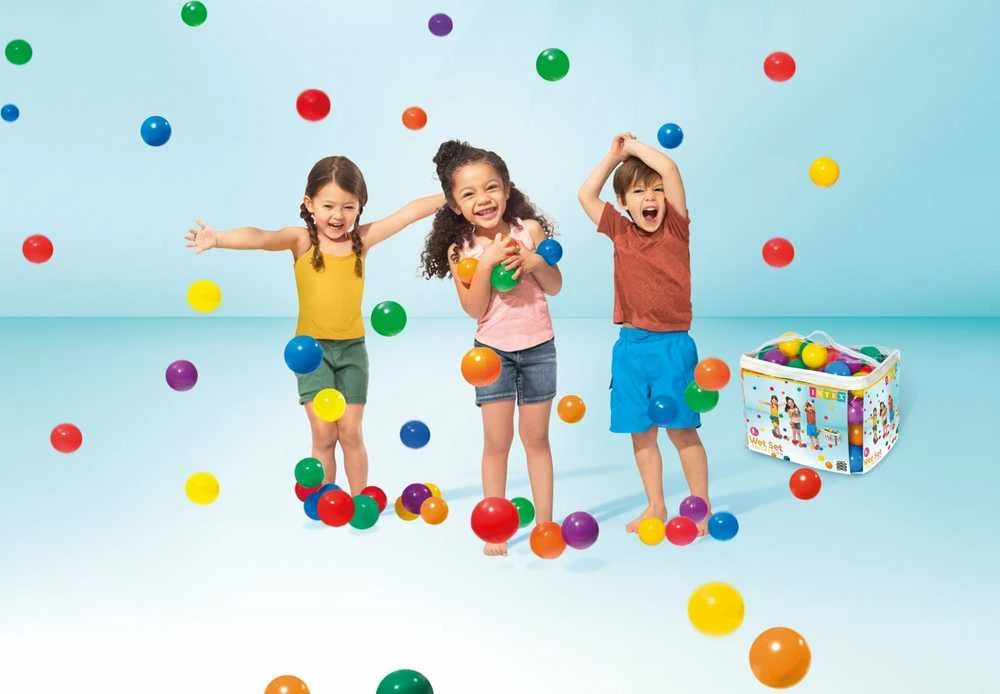 Amo Toys Intex Small Fun Balls PE, PVC, krepšys, 100 vnt, 8 cm