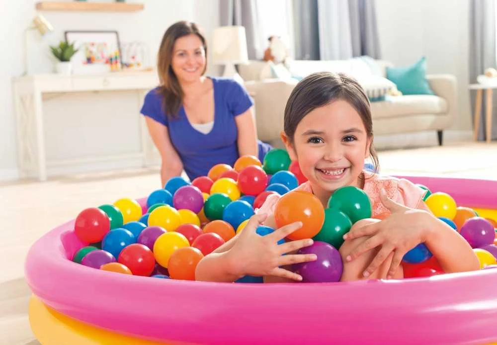 Amo Toys Intex Small Fun Balls PE, PVC, krepšys, 100 vnt, 8 cm