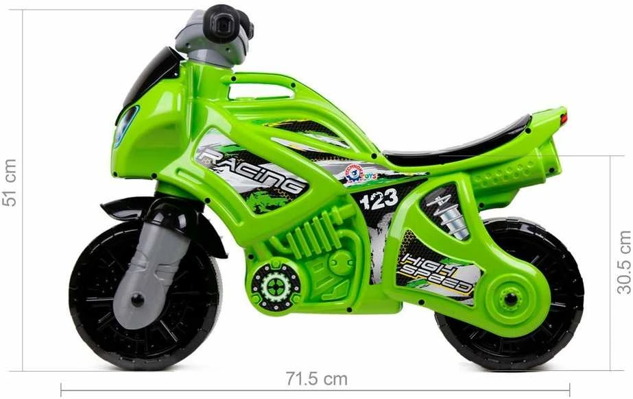 Užsėdamas-paspiriamas motociklas "TechnoK"