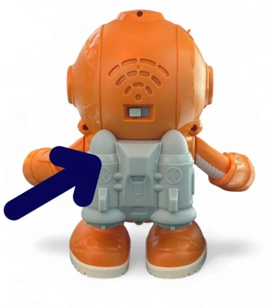 Muzikinis šokantis kosmonautas šuniukas, 20 cm