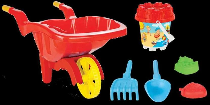 Vėlinė su smėlio pluošto priedais 7 elementai - oranžinis Pilsan
