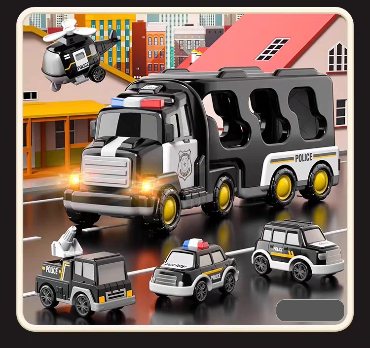 Policijos automobilių tralas 5in1