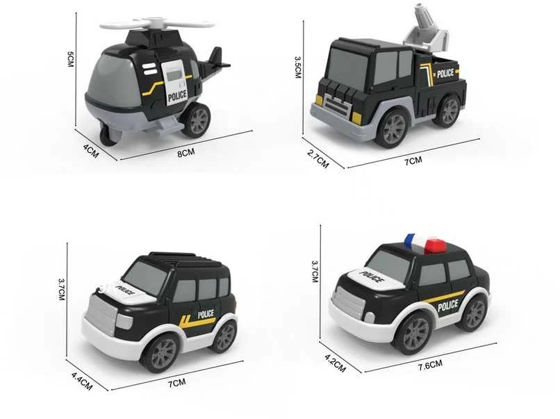 Policijos automobilių tralas 5in1