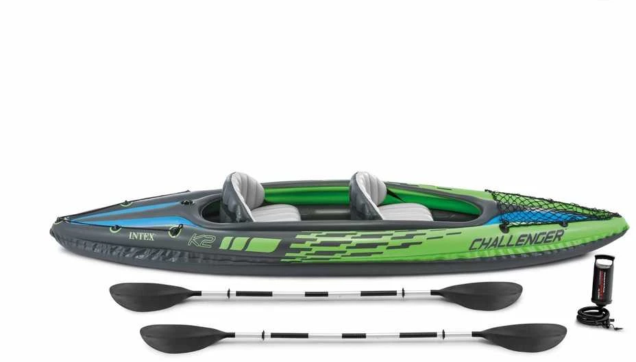 Pripučiama Baidarė (dvivietė) INTEX Challenger K2, Kayak 351x76x38cm