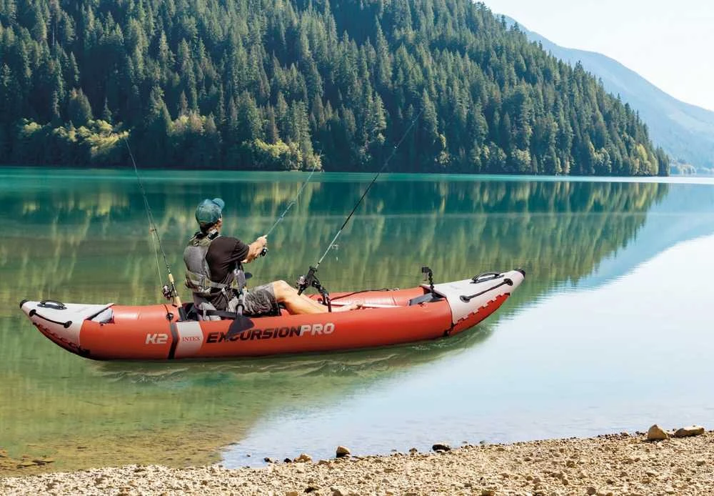 Pripučiama Baidarė (dvivietė) INTEX Excursion Pro K2, Kayak 384x94x46cm