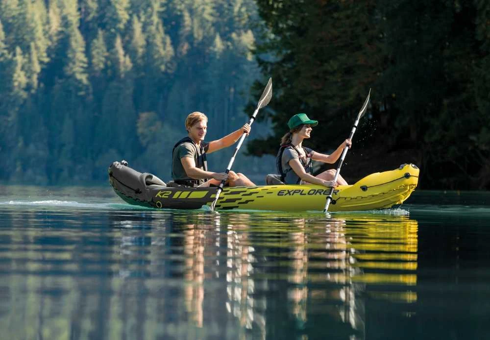 Pripučiama Baidarė (dvivietė) INTEX Explorer K2, Kayak 312x91x51cm