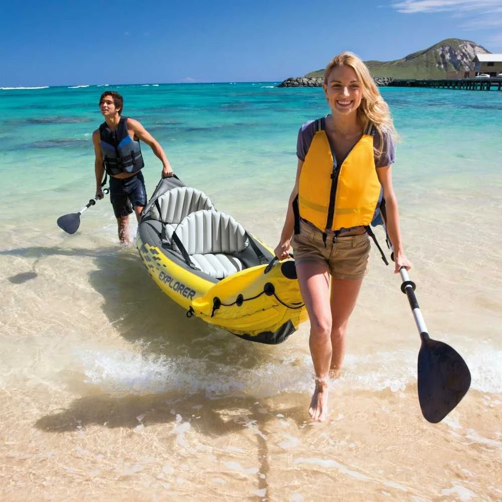 Pripučiama Baidarė (dvivietė) INTEX Explorer K2, Kayak 312x91x51cm