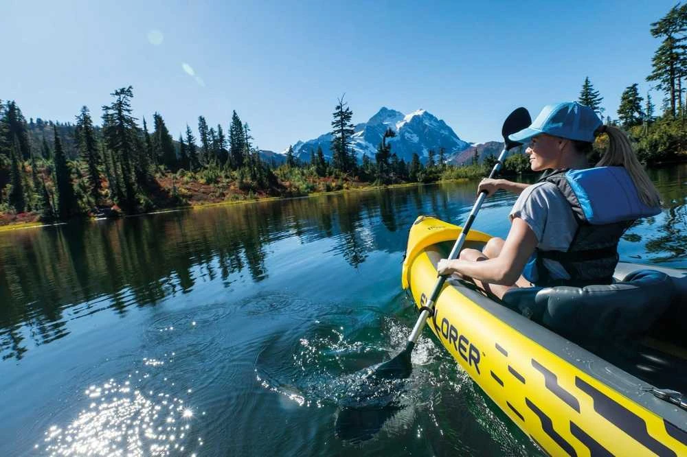 Pripučiama Baidarė (dvivietė) INTEX Explorer K2, Kayak 312x91x51cm