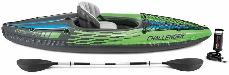 Oars Intex Challenger K1 Kayak, Žalias