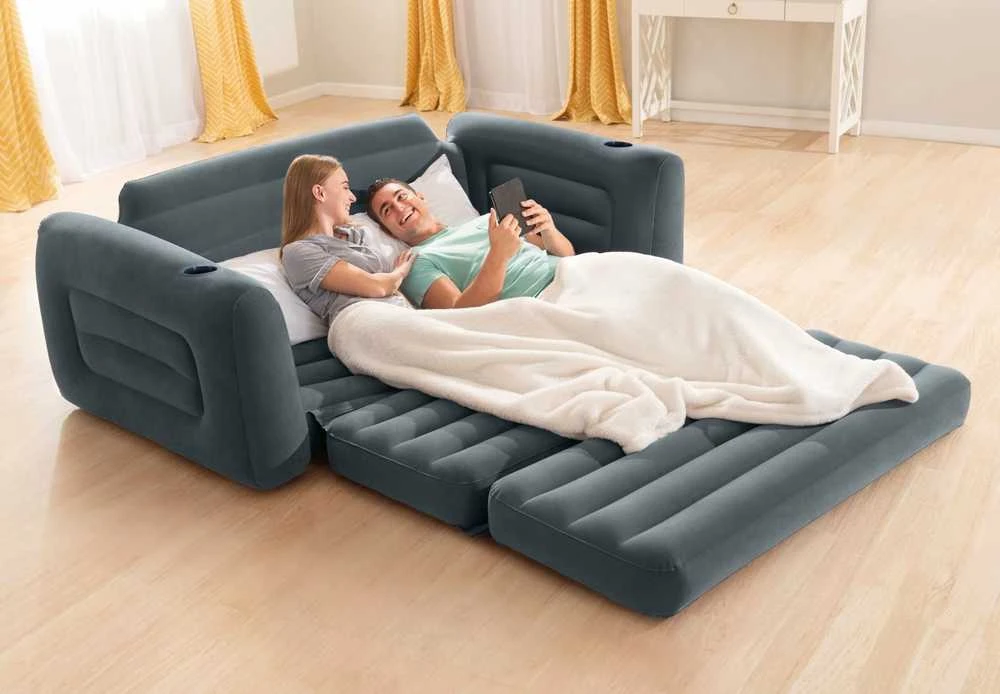 Pripučiama sofa-lova INTEX 2in1, 224x203x66cm
