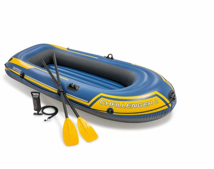 Pripučiama valtis INTEX Challenger 2 asmenims, komplektas 236 x 114 x 40 cm