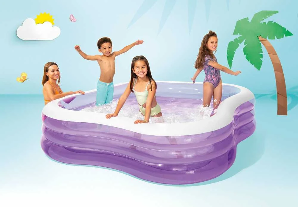 Pripučiamas baseinas INTEX Beach Wave Swim Center Pool 229x229x56cm