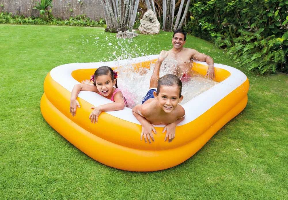 Pripučiamas baseinas INTEX Mandarin Swim Center Family Pool 229x147x46 cm