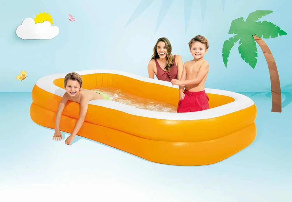 Pripučiamas baseinas INTEX Mandarin Swim Center Family Pool 229x147x46 cm