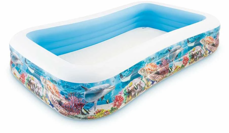 Intex Swim Center Baseinas šeimai, 305x183x56cm, su jūros gyvūnais