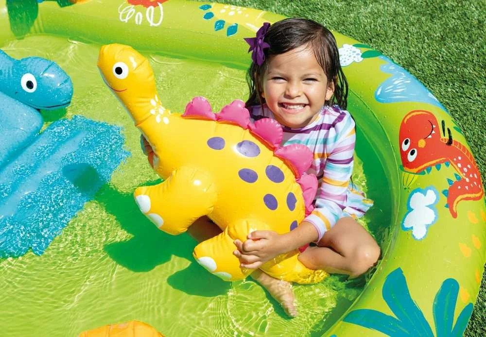 Pripučiamas baseinas (žaidimų aikštelė) INTEX Little Dino Play Center (1.91m x 1.52m x 0.58m)