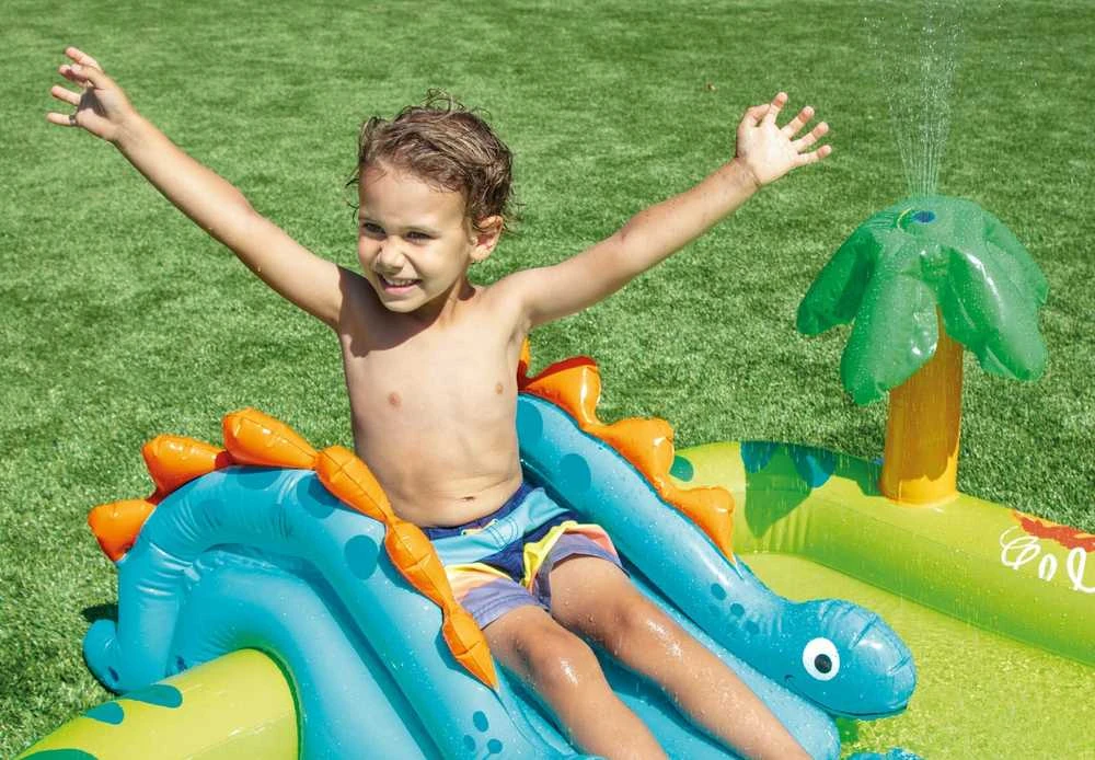 Pripučiamas baseinas (žaidimų aikštelė) INTEX Little Dino Play Center (1.91m x 1.52m x 0.58m)