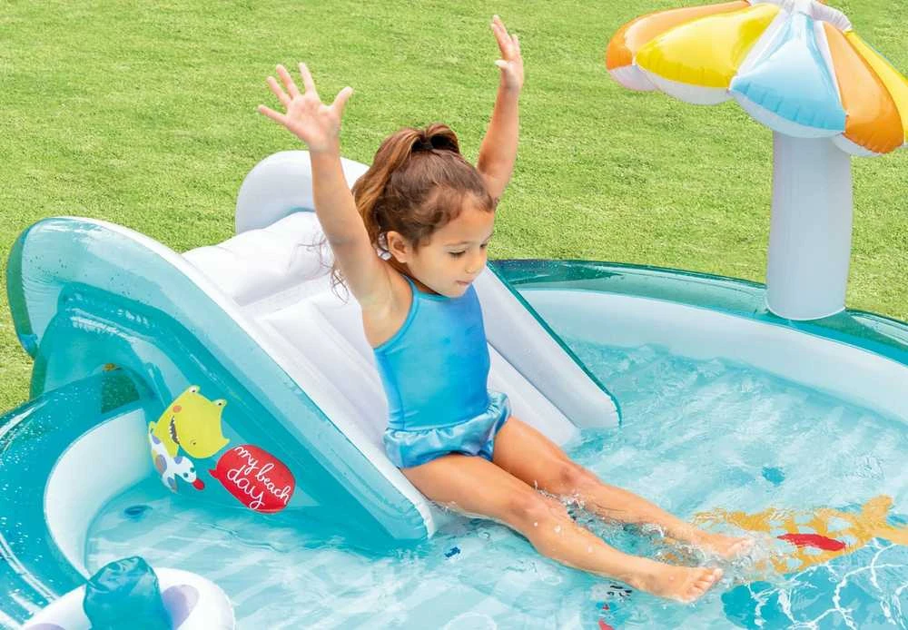 Pripučiamas baseinas (žaidimų aikštelė) INTEX Gator Play Center (2.01m x 1.70m x 0.84m)