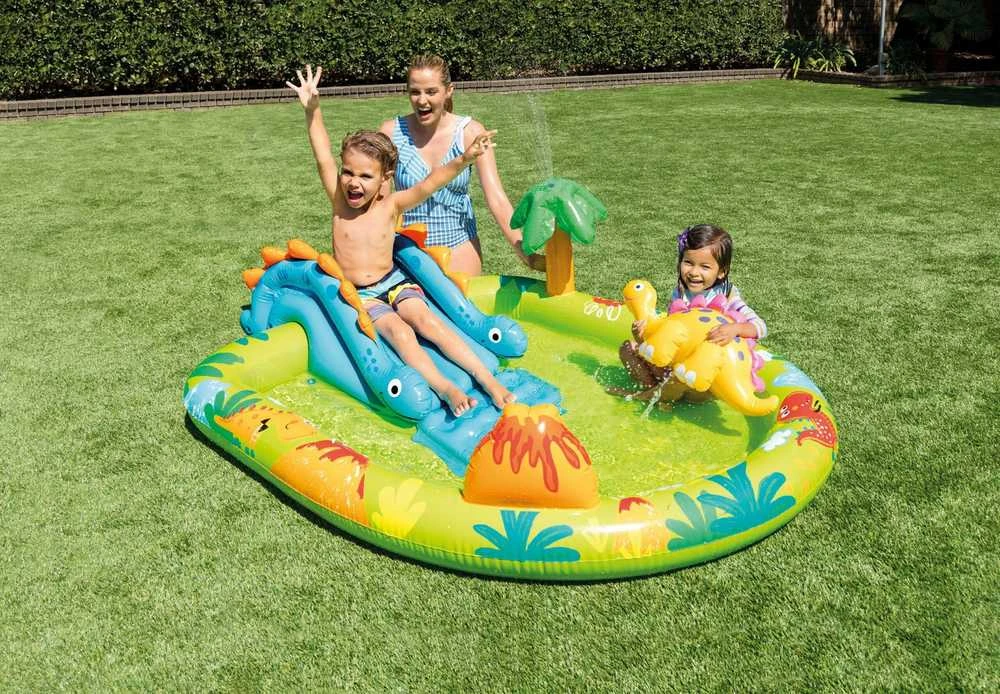 Pripučiamas baseinas (žaidimų aikštelė) INTEX Little Dino Play Center (1.91m x 1.52m x 0.58m)