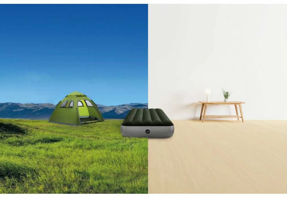 Pripučiamas čiužinys INTEX Cot Dura-Beam, Prestige Downy Airbed 76x191x25cm