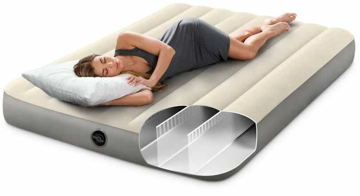 Pripučiamas čiužinys INTEX DURA-BEAM Deluxe Vienvietis (pilnas) 137x191x25cm 64102