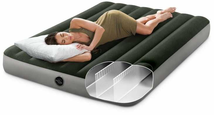 Pripučiamas čiužinys Intex Queen Prestige Downy 152×203×25 cm