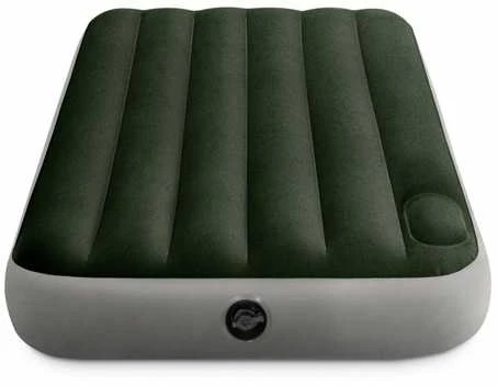 Pripučiamas čiužinys Intex Twin Dura-Beam Downy su integruota kojine pompa 99×191×25 cm
