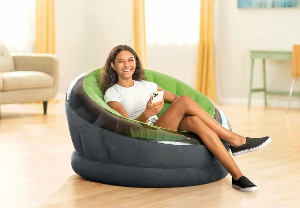 Fotelis Pripučiamas krėslas INTEX Empire, žalias 112x109x69cm