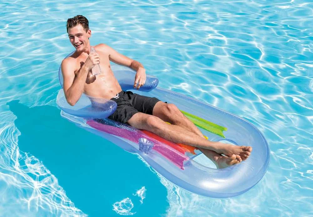 Pripučiamas paplūdimio čiužinys INTEX King Kool Lounges 160x85cm