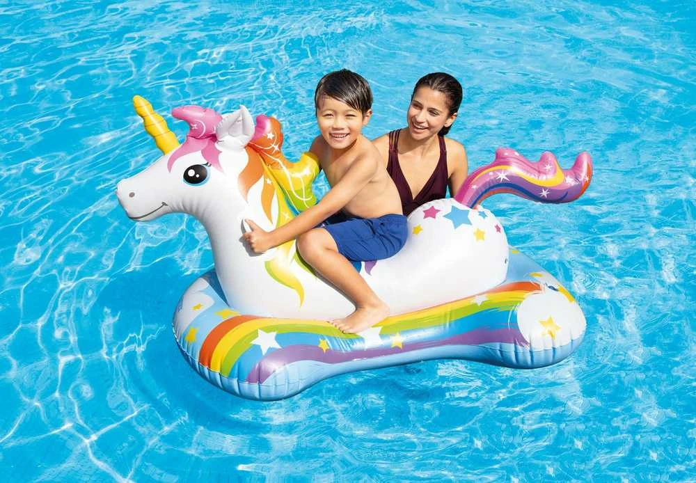 Intex Unicorn Ride-on Pripučiamas plaustas, 163x86cm