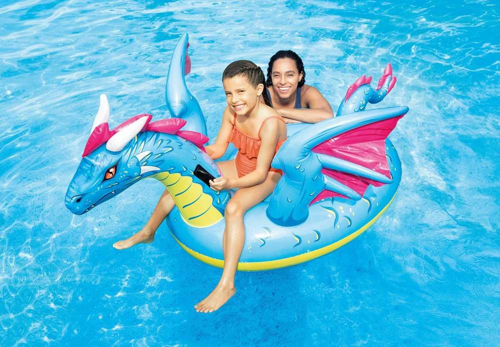 Intex Dragon Ride-on Pripučiamas plaustas, 201x191cm