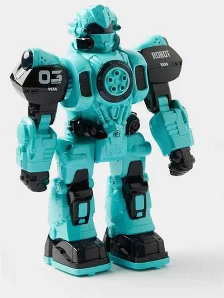 R/B valdomas robotas su šaudymo funkcija