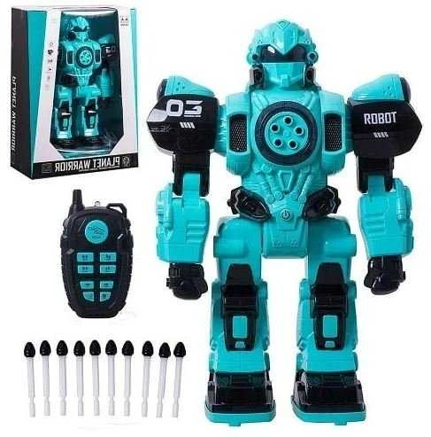 R/B valdomas robotas su šaudymo funkcija