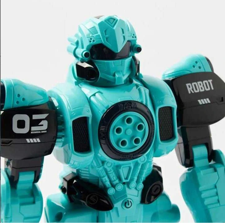 R/B valdomas robotas su šaudymo funkcija