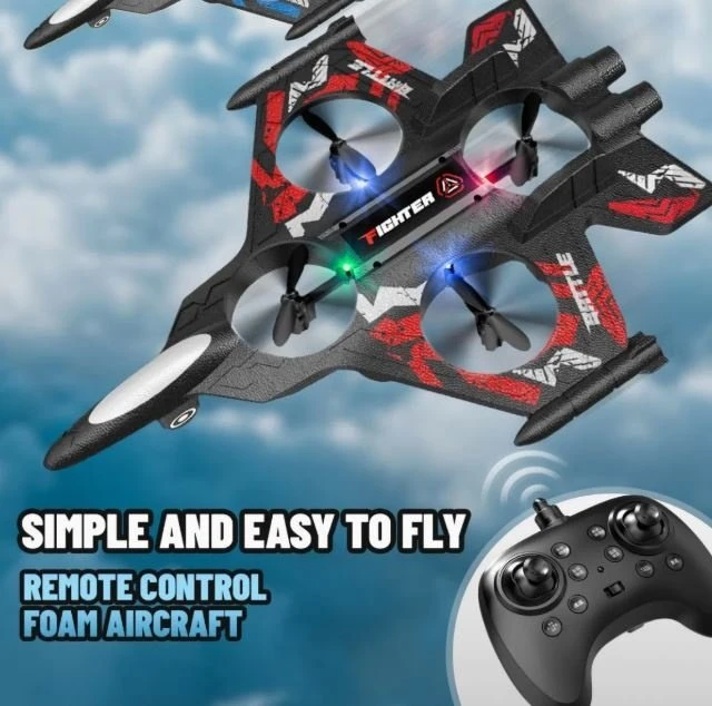 RC dronas „Thunder“ iš putplasčio su pulteliu, 2.4 GHz