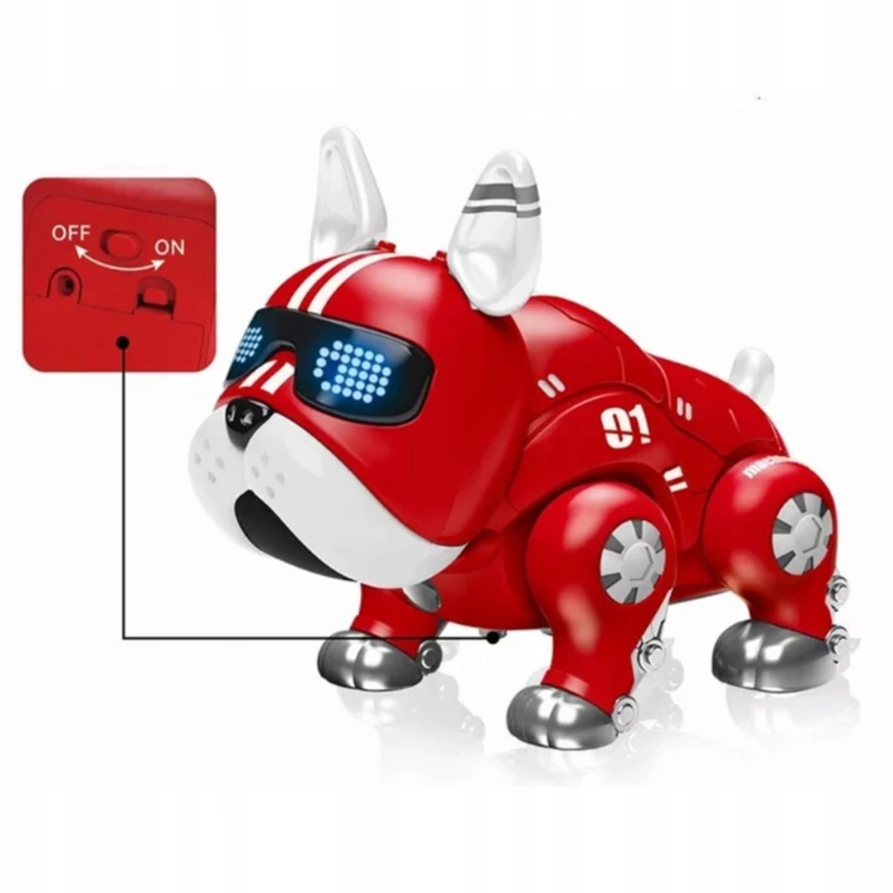 Robotas šuniukas su šviesomis ir garsais