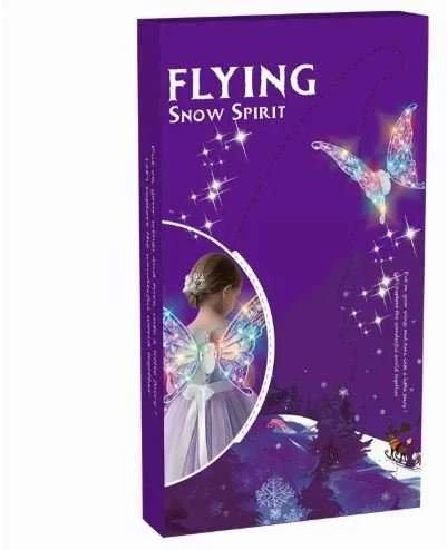Šviečiantys fėjos sparnai „Snow Spirit“ su LED šviesomis