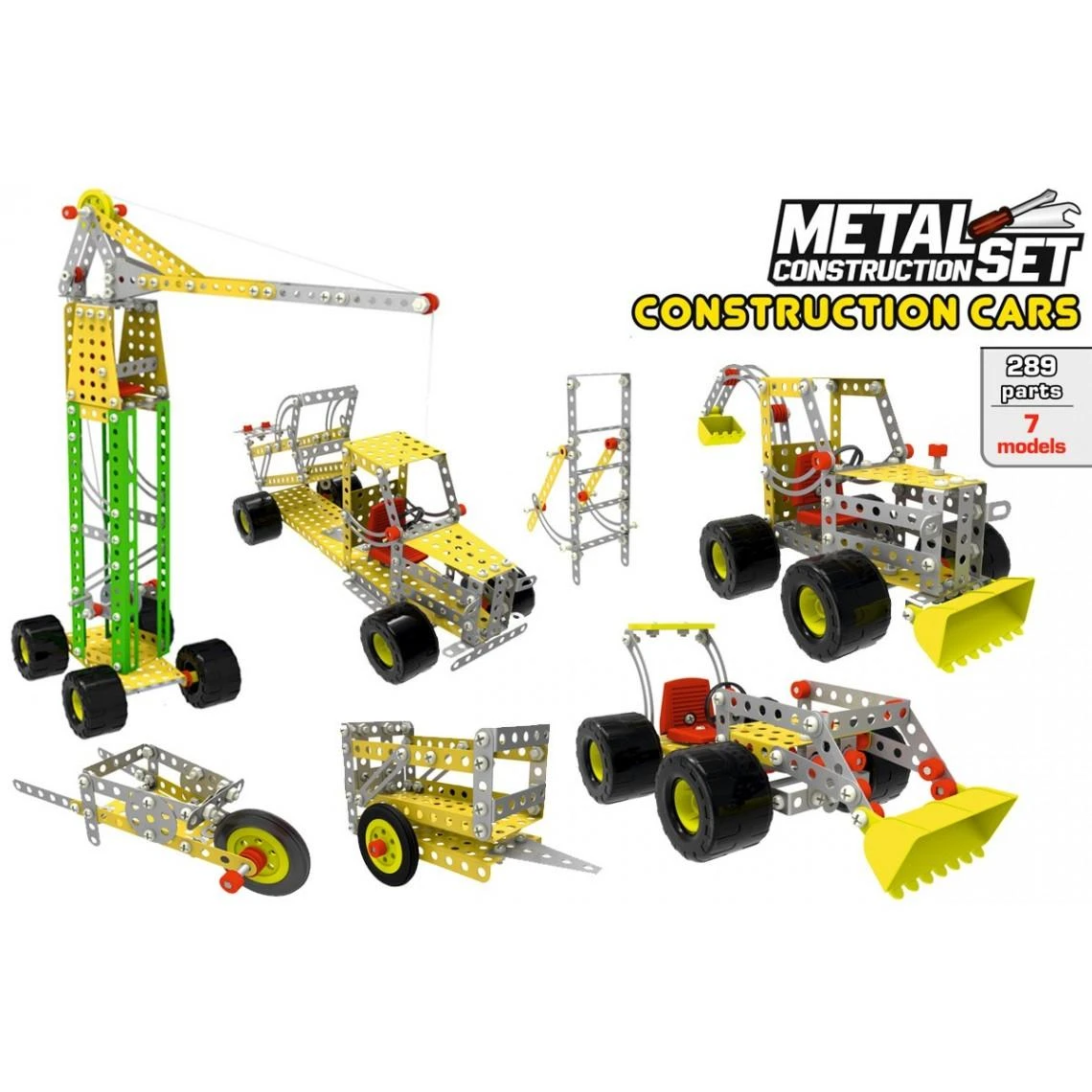 Technok Metalinis konstruktorius - lagaminas (289 dalys)