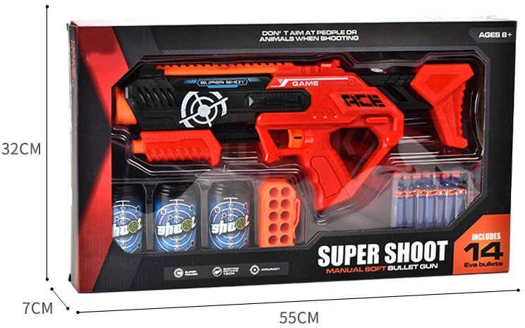 Žaislinis šautuvas su minkštais šoviniais „Super Shoot“
