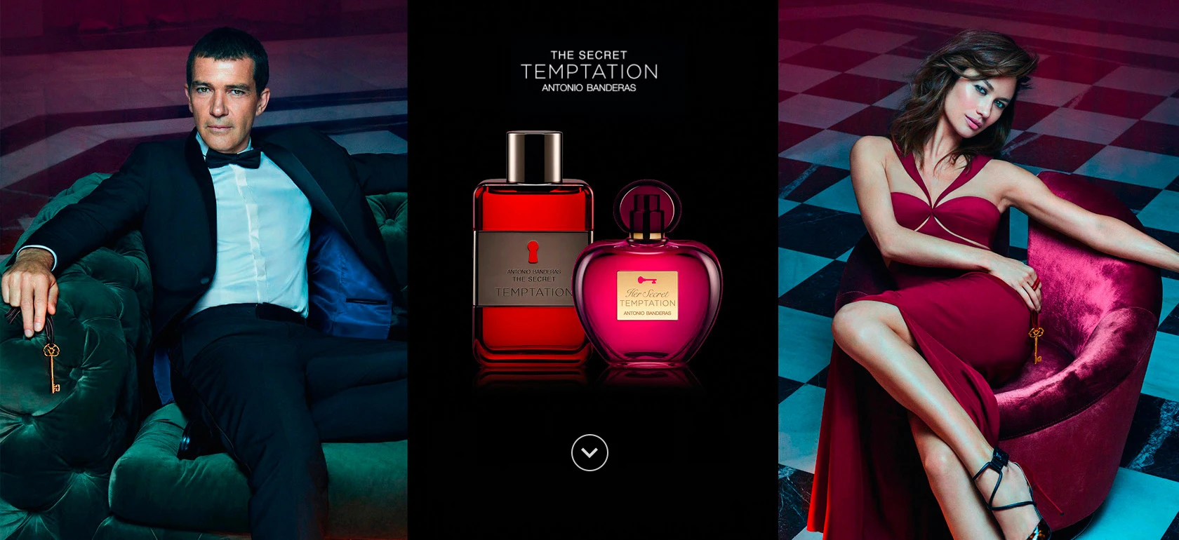 Antonio Banderas Her Secret Temptation EDT, 80 ml aprašymas - Prekės nuotrauka