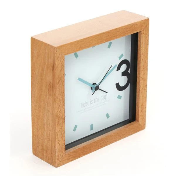 PLATINET laikrodis 43623 /ALARM CLOCK WOODEN APRIL aprašymas - Prekės nuotrauka